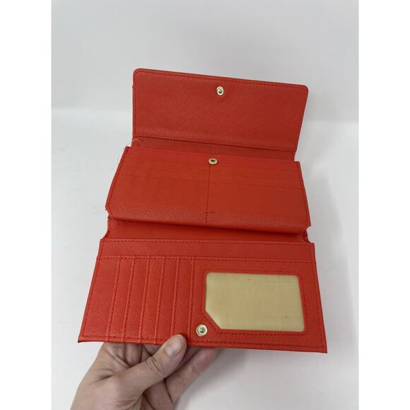 AR NEW YORK‎ Wristlet Wallet Tan And Red Floral New - Picture 5 of 7